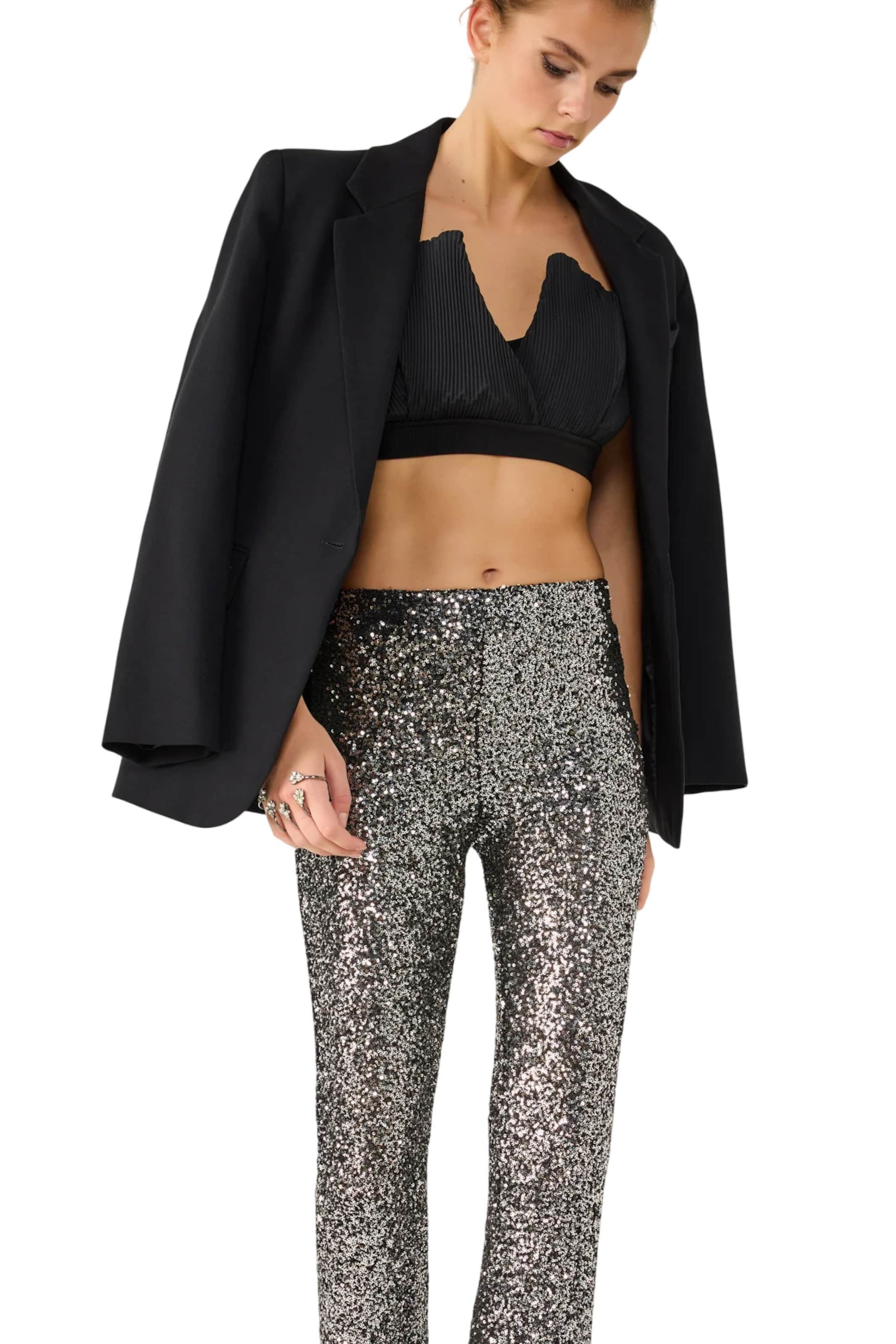 No Matter What Boot cut Trousers in Grey: front