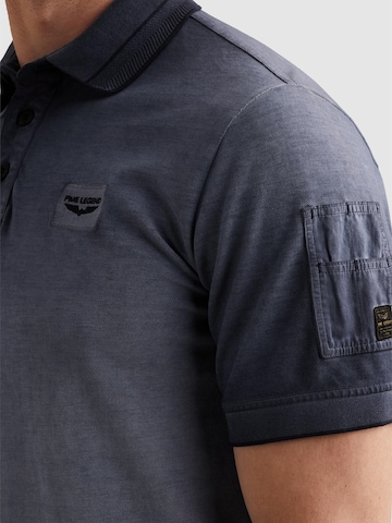 Maglietta 'Polo shirt with cold-dye wash and flight pocket' di PME Legend in blu