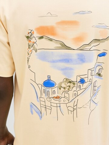 T-Shirt JACK & JONES en beige