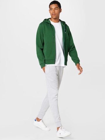 LACOSTE - Sudadera con cremallera en verde