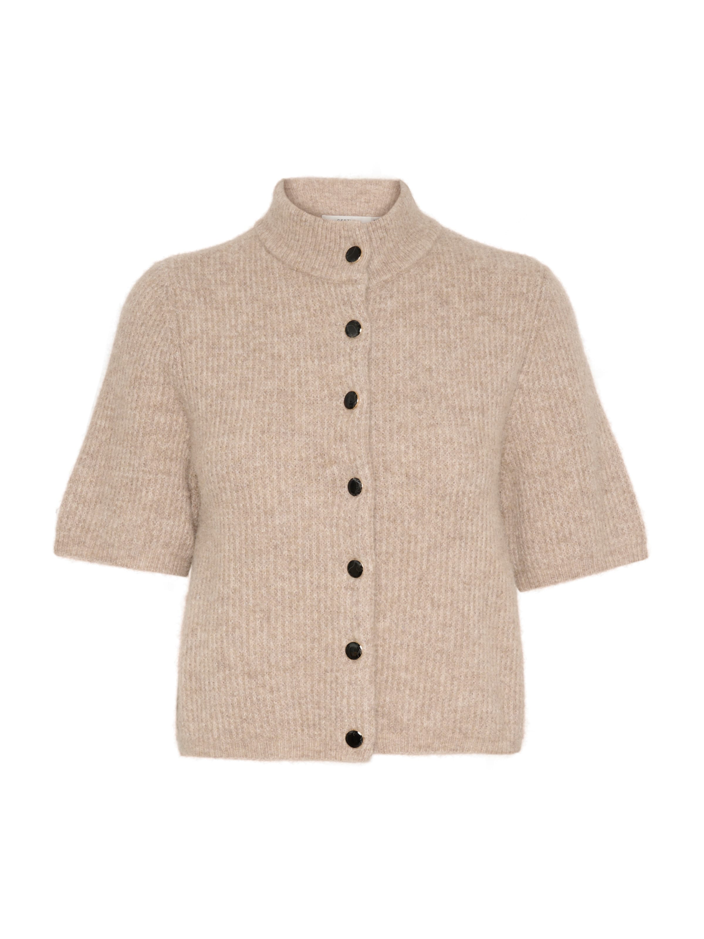 Gestuz Πλεκτή ζακέτα 'AlphaGZ' σε μπεζ: μπροστά