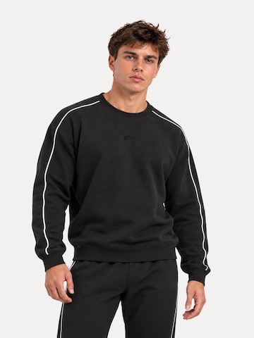 Sweat-shirt 'Brenvaro' Smilodox en noir : devant
