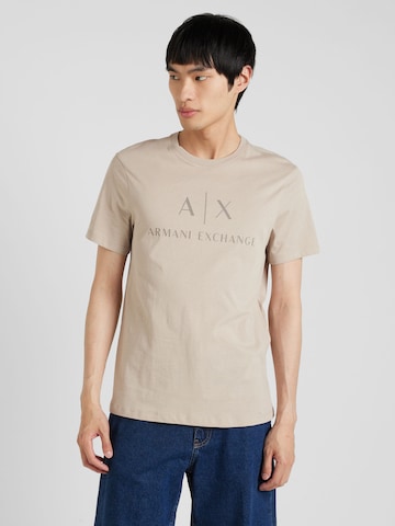 ARMANI EXCHANGE Shirt '8NZTCJ' in Beige: front