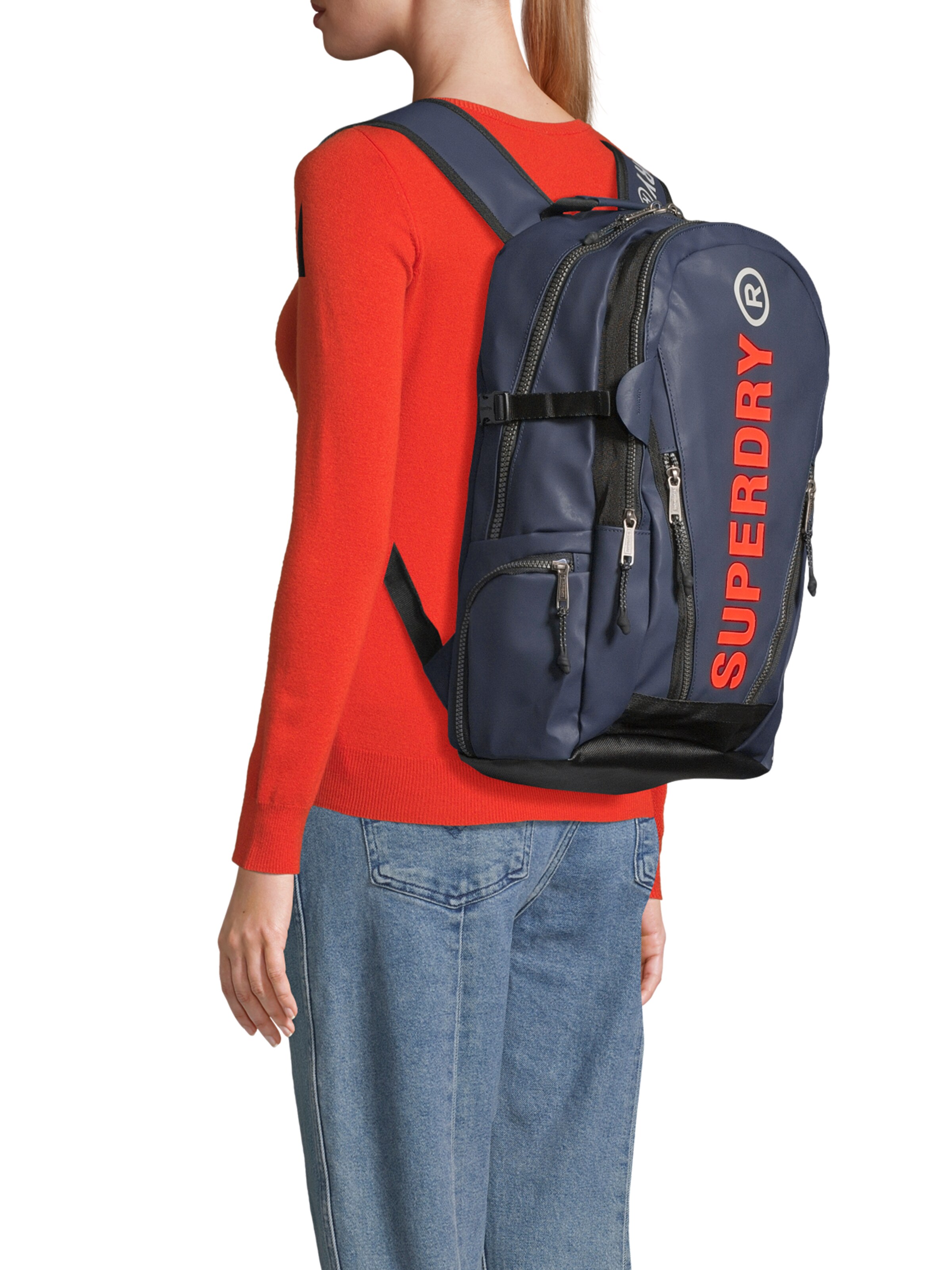 Superdry Hardsided 8 Wheel Spinner Small Cabin Suitcase Black / Orange -  Boros Bags