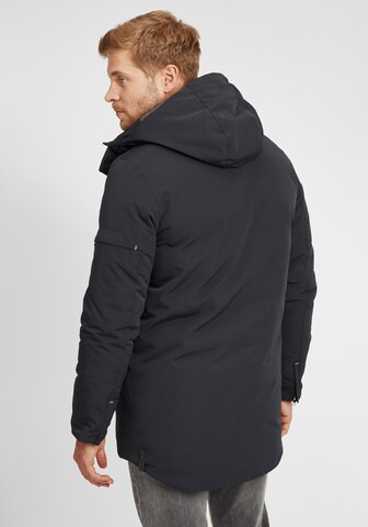 INDICODE JEANS Winter Jacket 'Rader' in Black