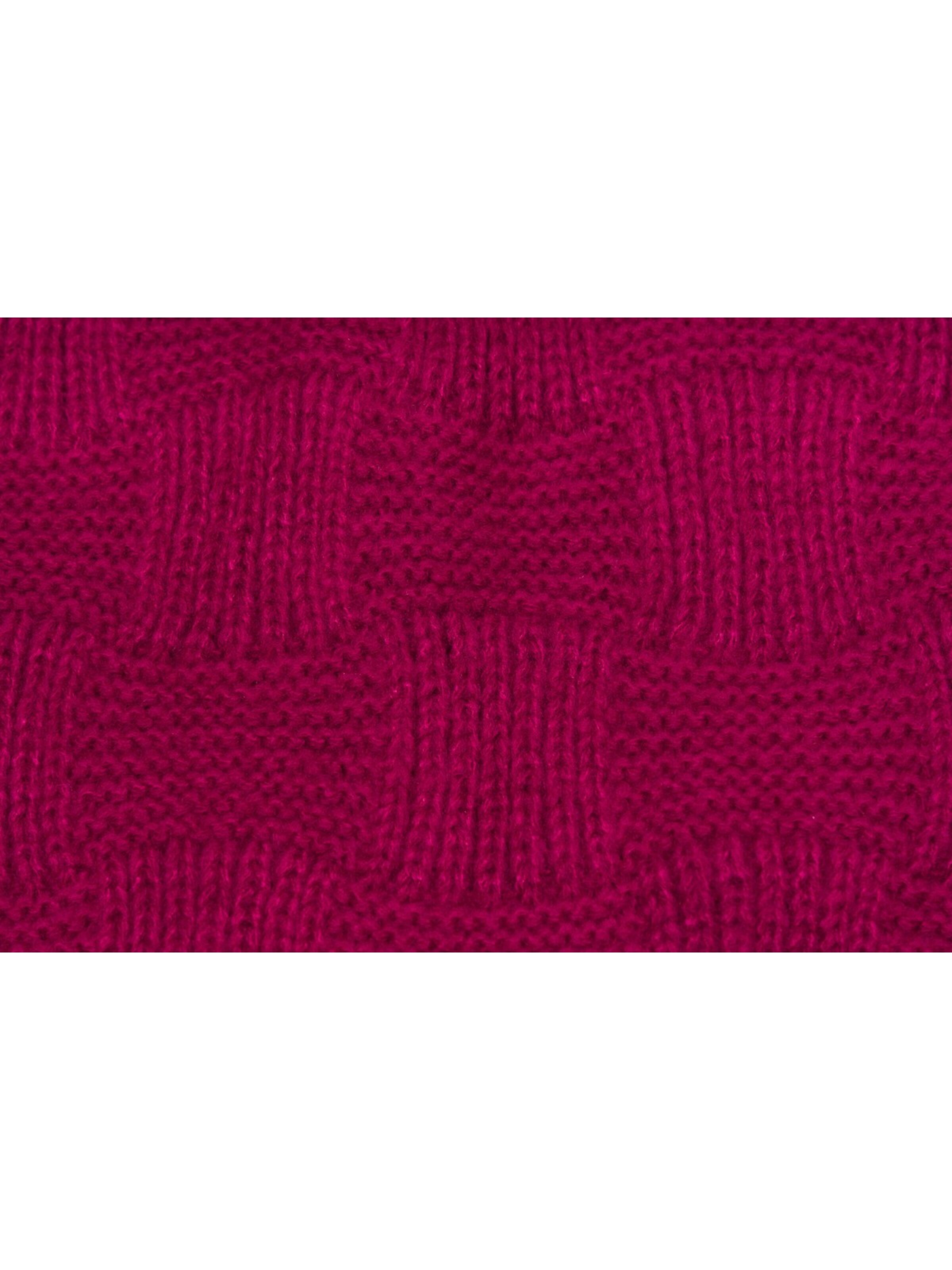 styleBREAKER Shawl 'Strick Dreiecktuch Schachbrett Strickmuster' in Pink