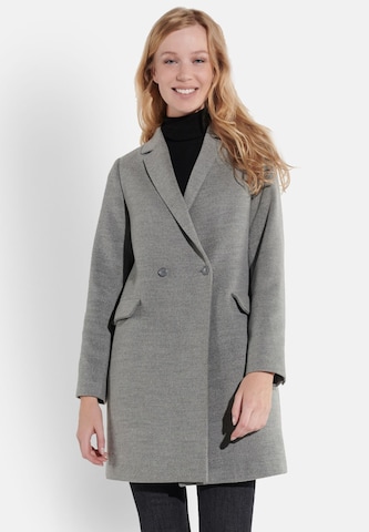 Vestino Between-Seasons Coat in Grey: front