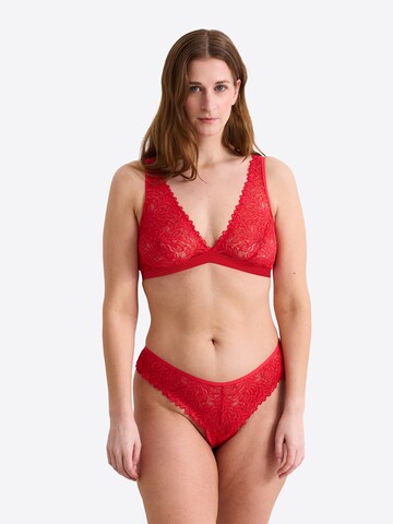 Erlich Textil - Soutien Bustier Soutien em vermelho: frente