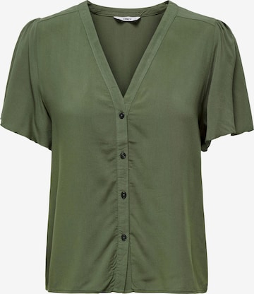 Camicia da donna 'NOVA' di ONLY in verde: frontale