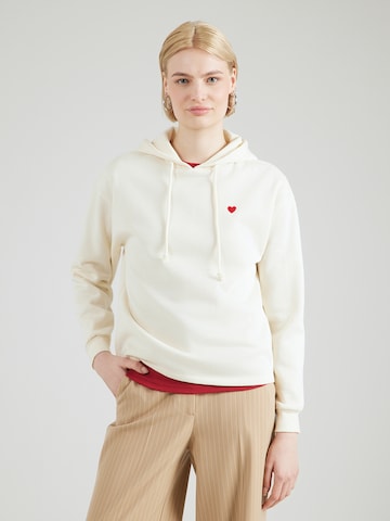 PIECES Sweatshirt 'PCCHILLI' i hvid: forside