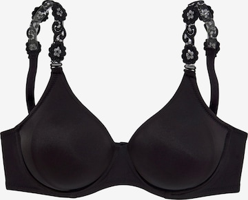 LASCANA T-shirt Bra in Black