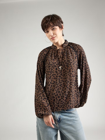 GUESS - Blusa 'NEW JOSETTE' em castanho: frente