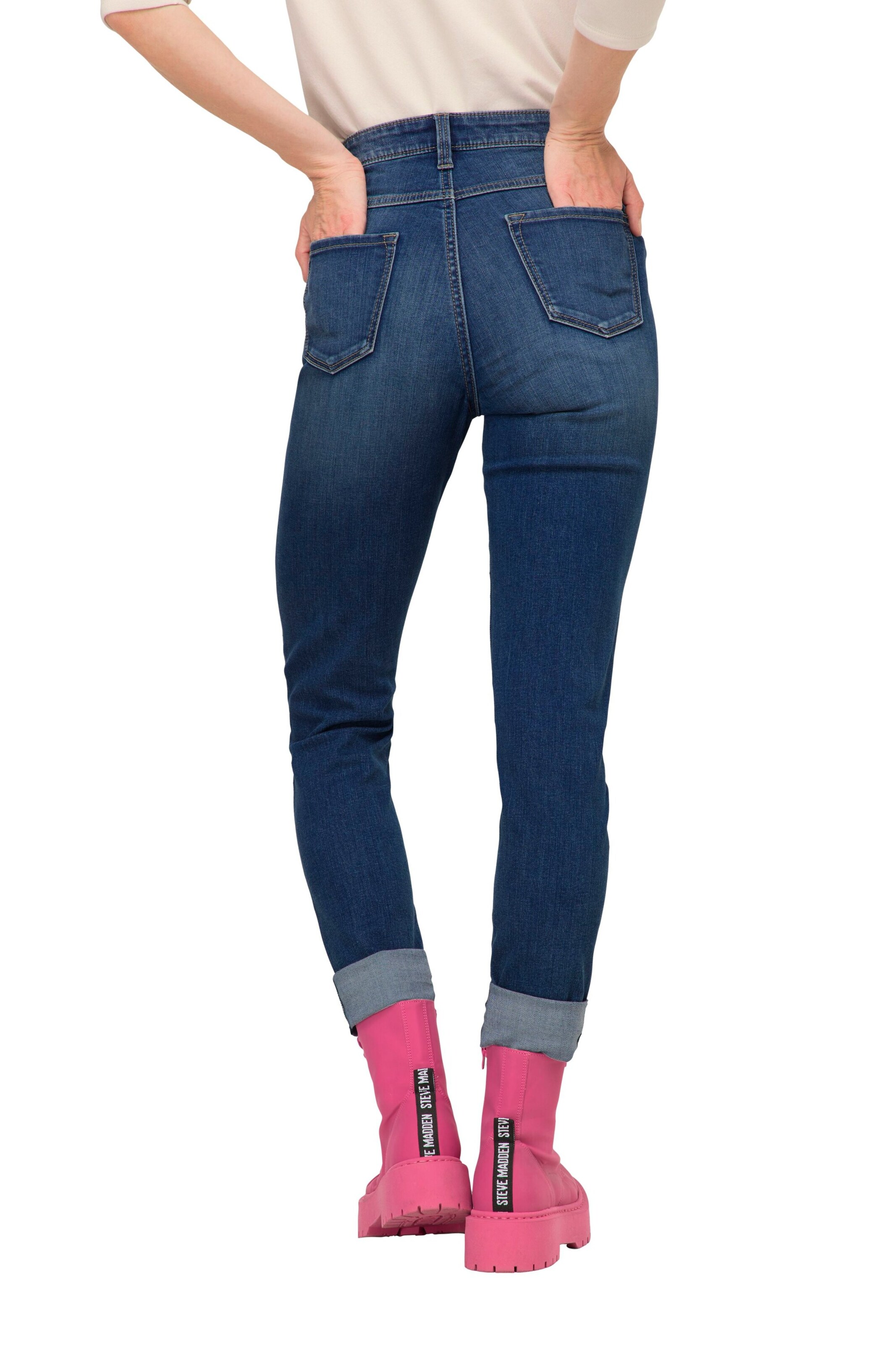 LAURASØN Slimfit Jeans in Blau