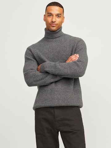 JACK & JONES Trui 'RDDPAUL' in Grijs: voorkant
