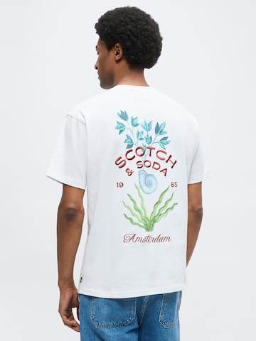 SCOTCH & SODA T-shirt i vit: framsida