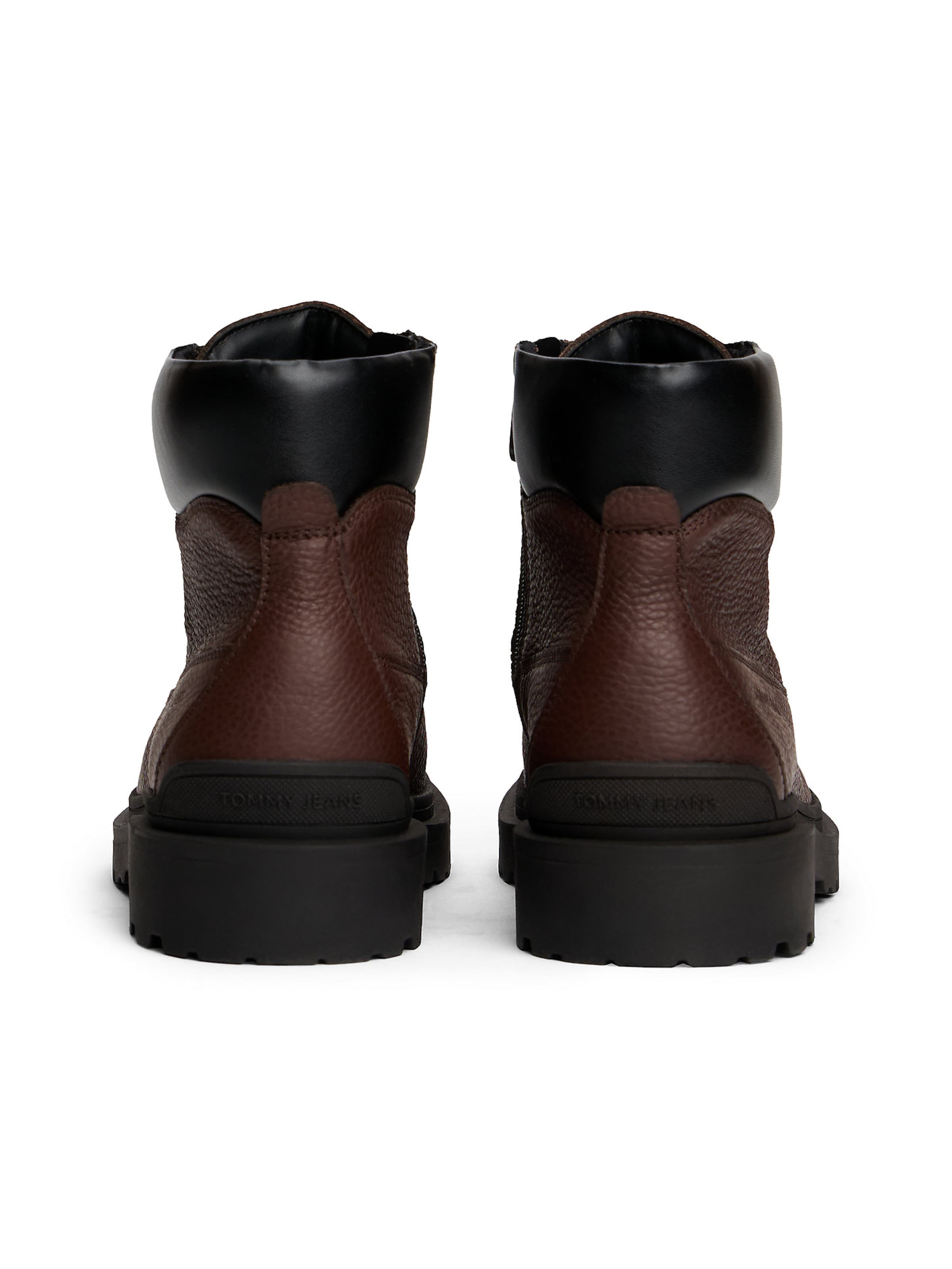 Tommy Jeans Veterboots in Bruin