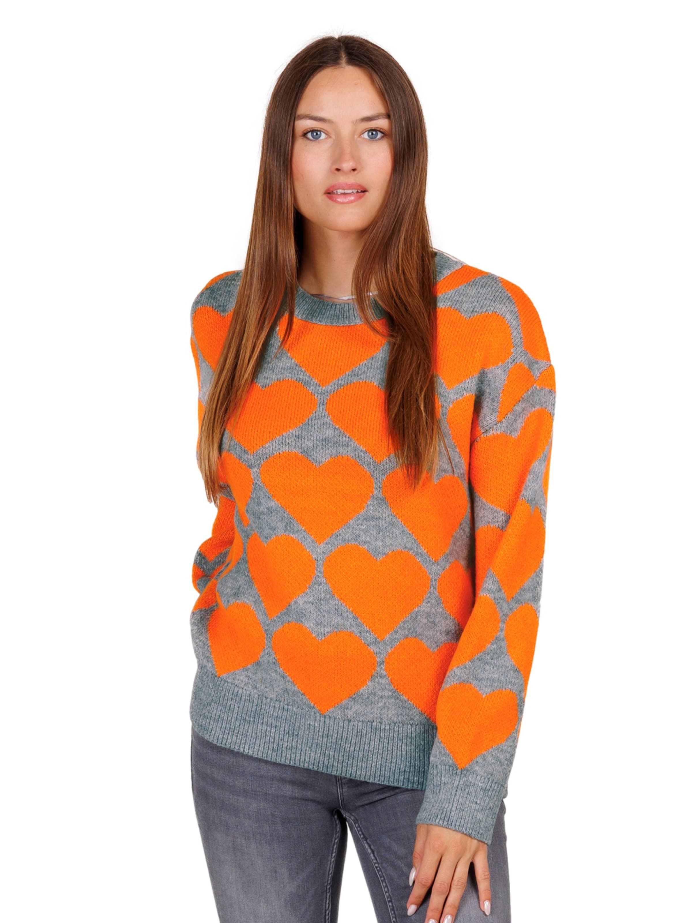 Key Largo Pullover 'BEAT' in Orange: Vorderseite