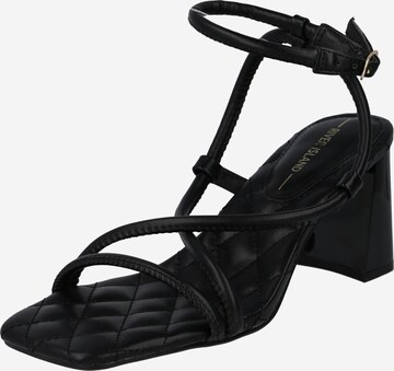 River Island Strap sandal in Black: front