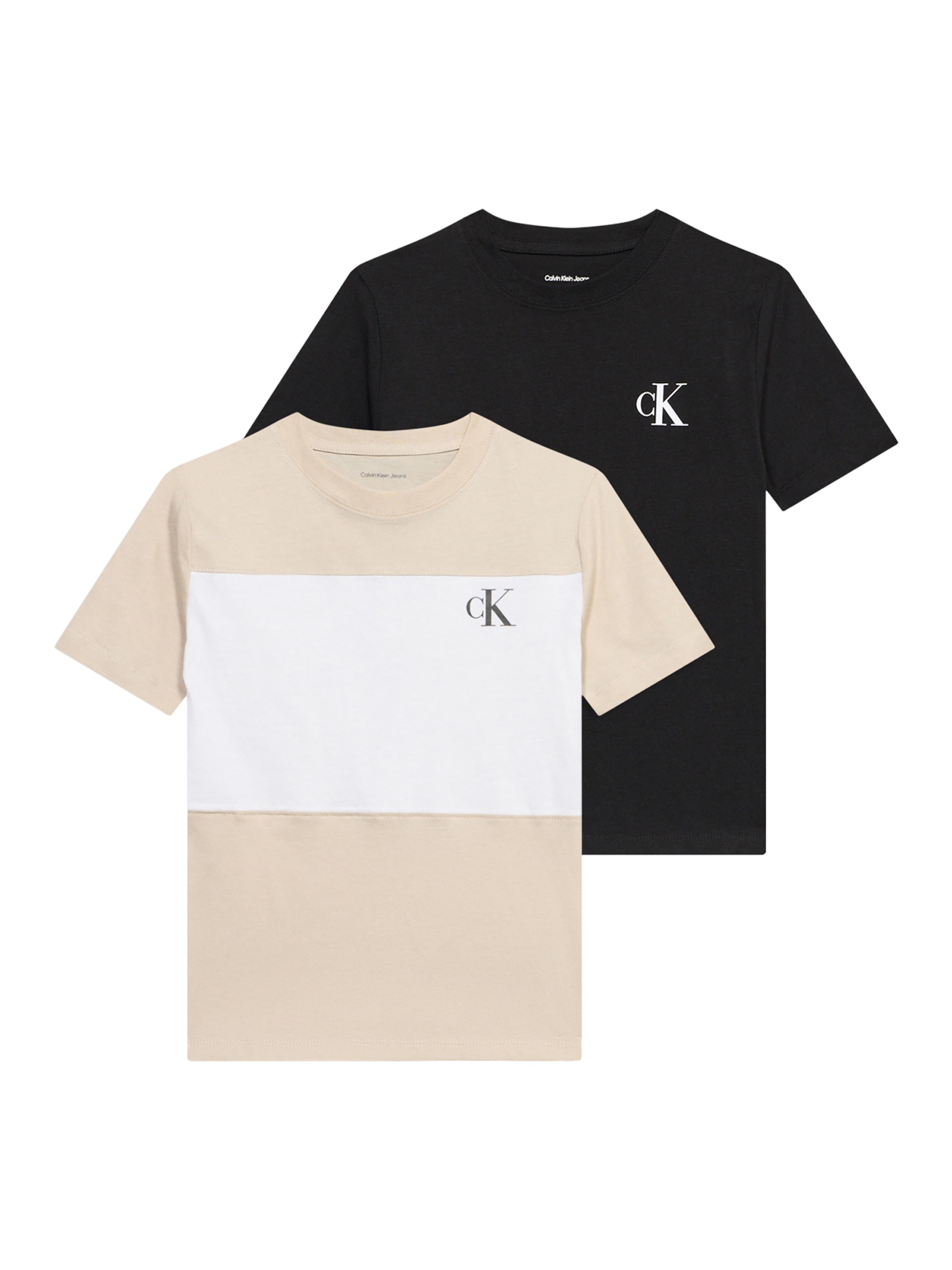 Calvin Klein Jeans - Camiseta en beige: frente