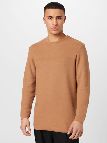 Clean Cut Copenhagen סוודרים 'Lauritz' בבז': מלפנים