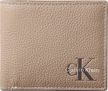 Calvin Klein Wallet in Beige: front