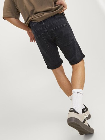 JACK & JONES Slimfit Jeans 'RICK ORIGINAL' in Zwart