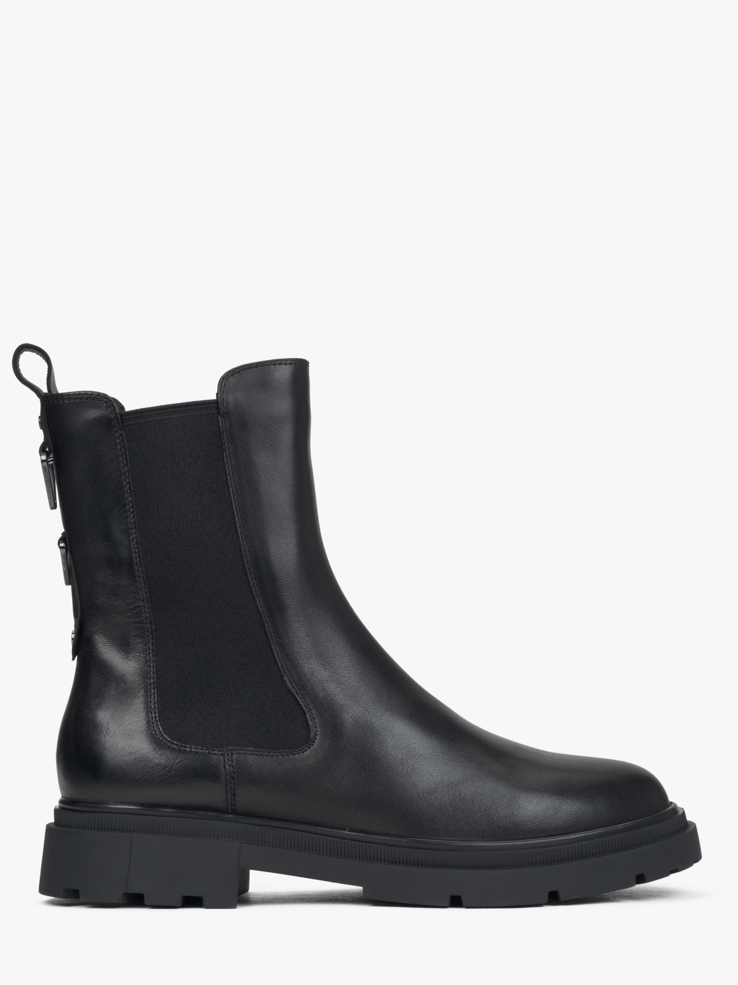Boots chelsea '4218-73' di Estro in nero: frontale