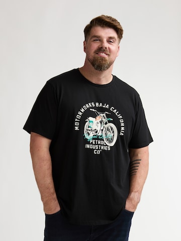 Petrol Industries T-Shirt 'Classic' in Schwarz: Vorderseite