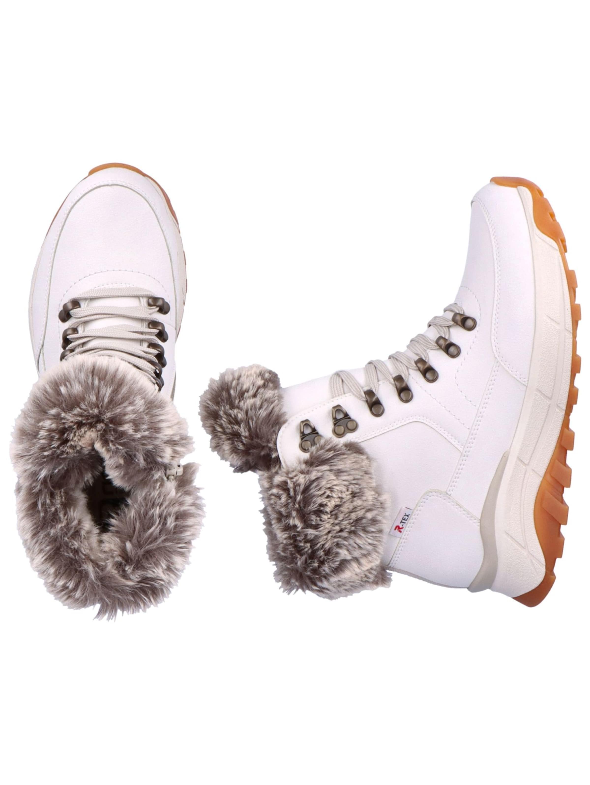 Ghete cu șireturi de la Rieker pe alb