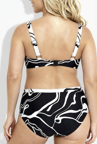 Ulla Popken T-Shirt Bikini in Schwarz