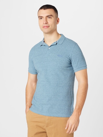 Superdry Poloshirt 'CLASSIC' in Blau: predná strana