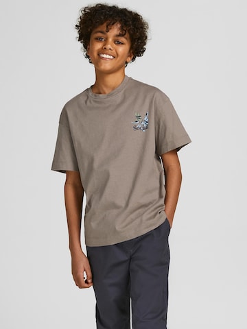 Jack & Jones Junior T-Shirt 'Flows' in Grau: predná strana