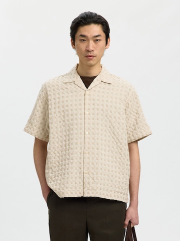 Camicia di SELECTED in beige: frontale