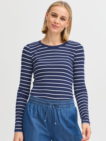 Fransa Shirt 'Hizamond' in Blue: front