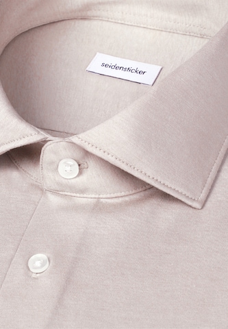 Coupe slim Chemise business SEIDENSTICKER en beige