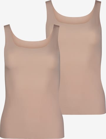 Skiny Tanktop ' Modal Invisible ' in Beige: Vorderseite