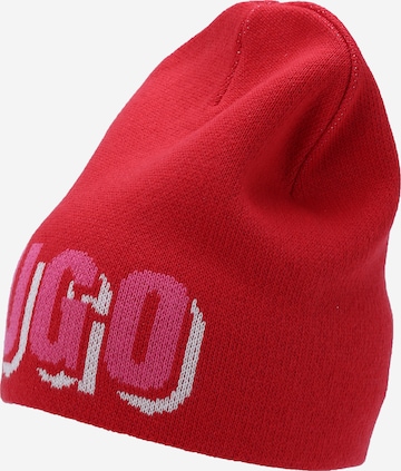 HUGO Red - Gorros 'Sjaquy' em vermelho: frente