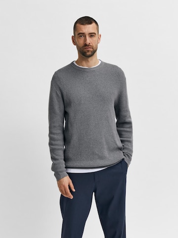 SELECTED Sweater 'Rocks' in Grey: front
