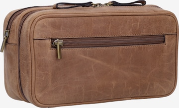 FOSSIL Toiletry Bag 'Travel Dopp' in Brown