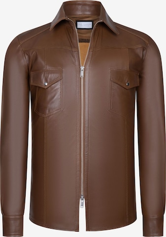 Ron Tomson Between-Season Jacket in Brown: front