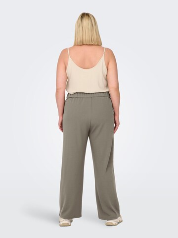 ONLY Carmakoma Wide leg Pleat-Front Pants in Grey