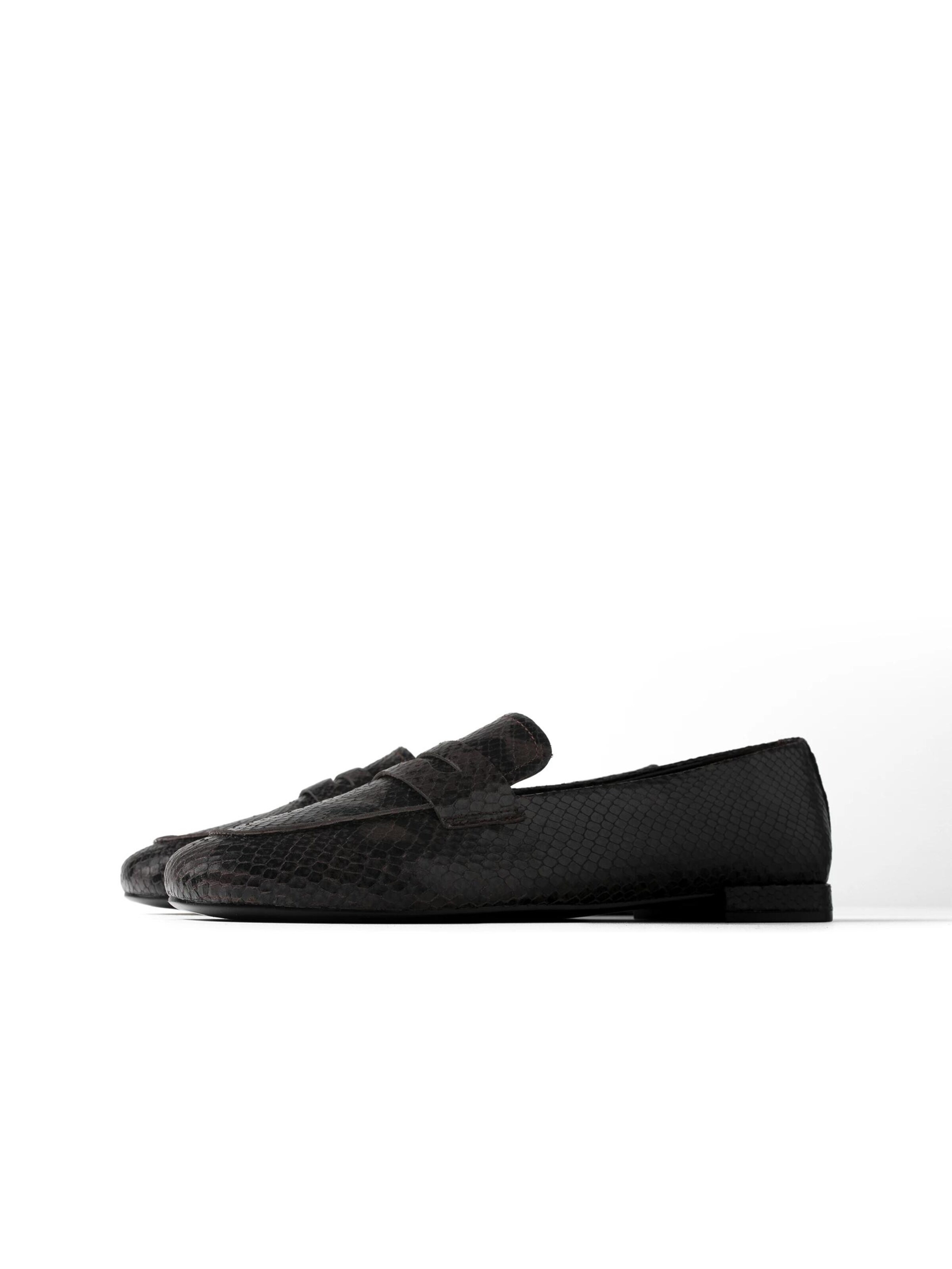 L37 HANDMADE SHOES Mokassin 'QUIET WINTER MORNING' i brun