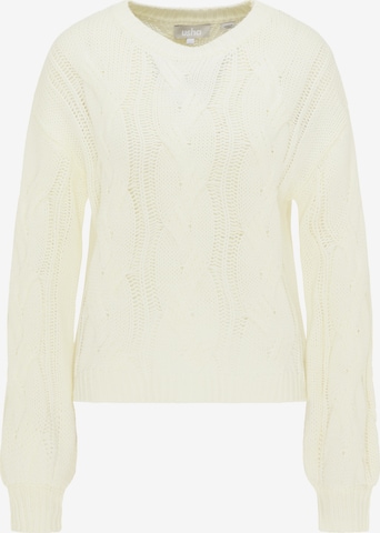 Usha Sweater in White: front