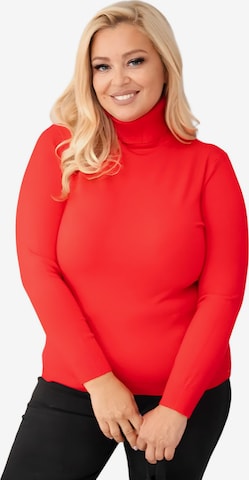 Lumera Pullover 'Velo' in Rot: Vorderseite