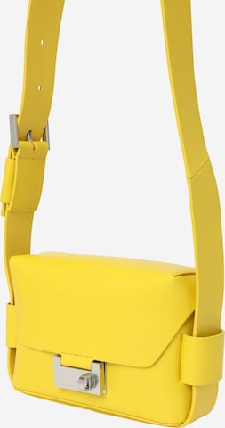 AllSaints - Bolso de hombro 'FRANKIE' en amarillo: frente