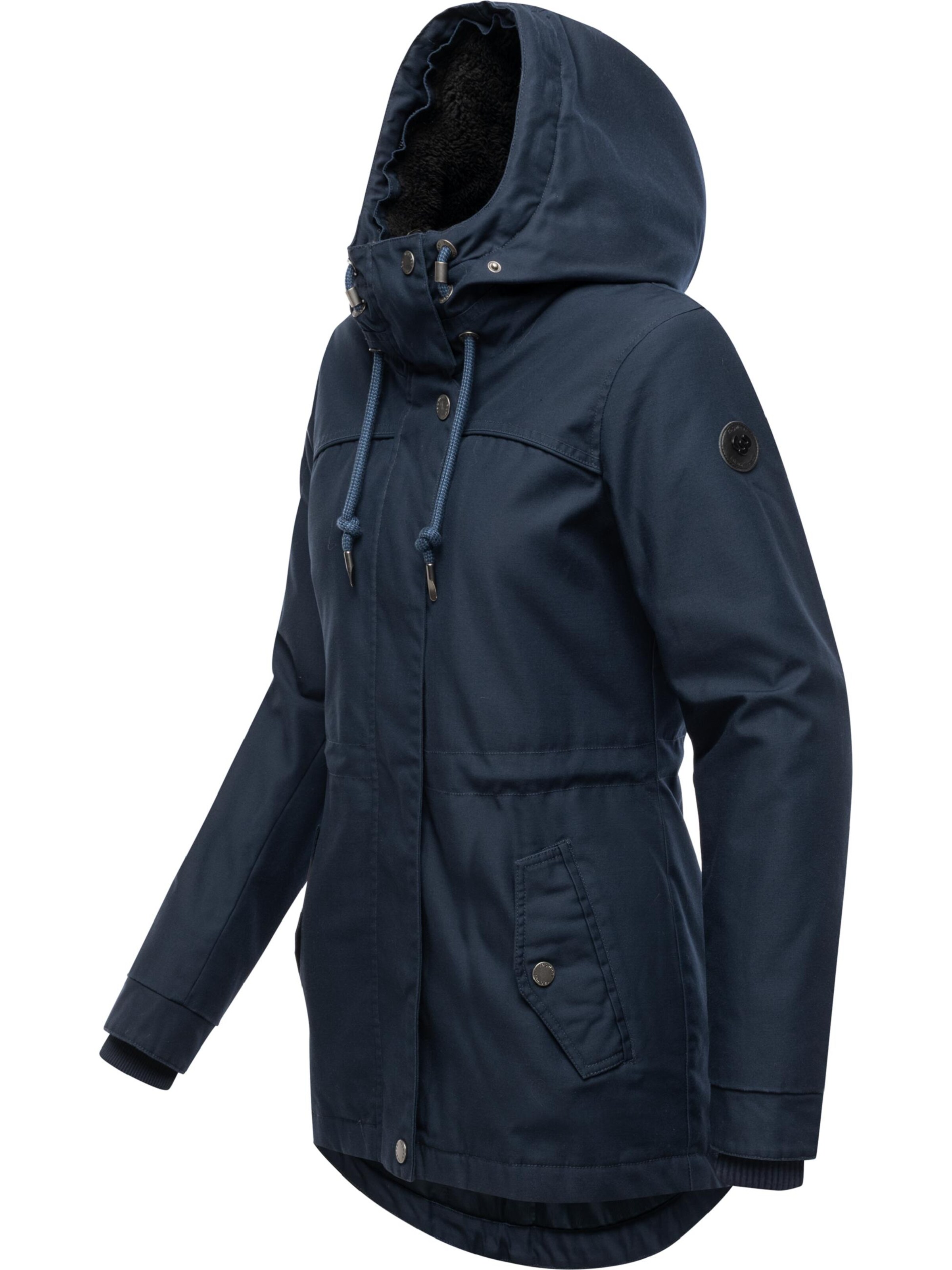 Ragwear Winterparka 'Tawny Short' in Blauw