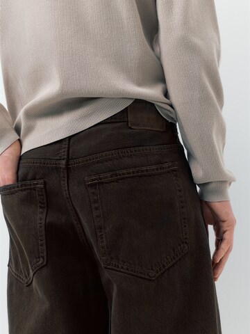 Pull&BearWide Leg/ Široke nogavice Traperice - smeđa boja