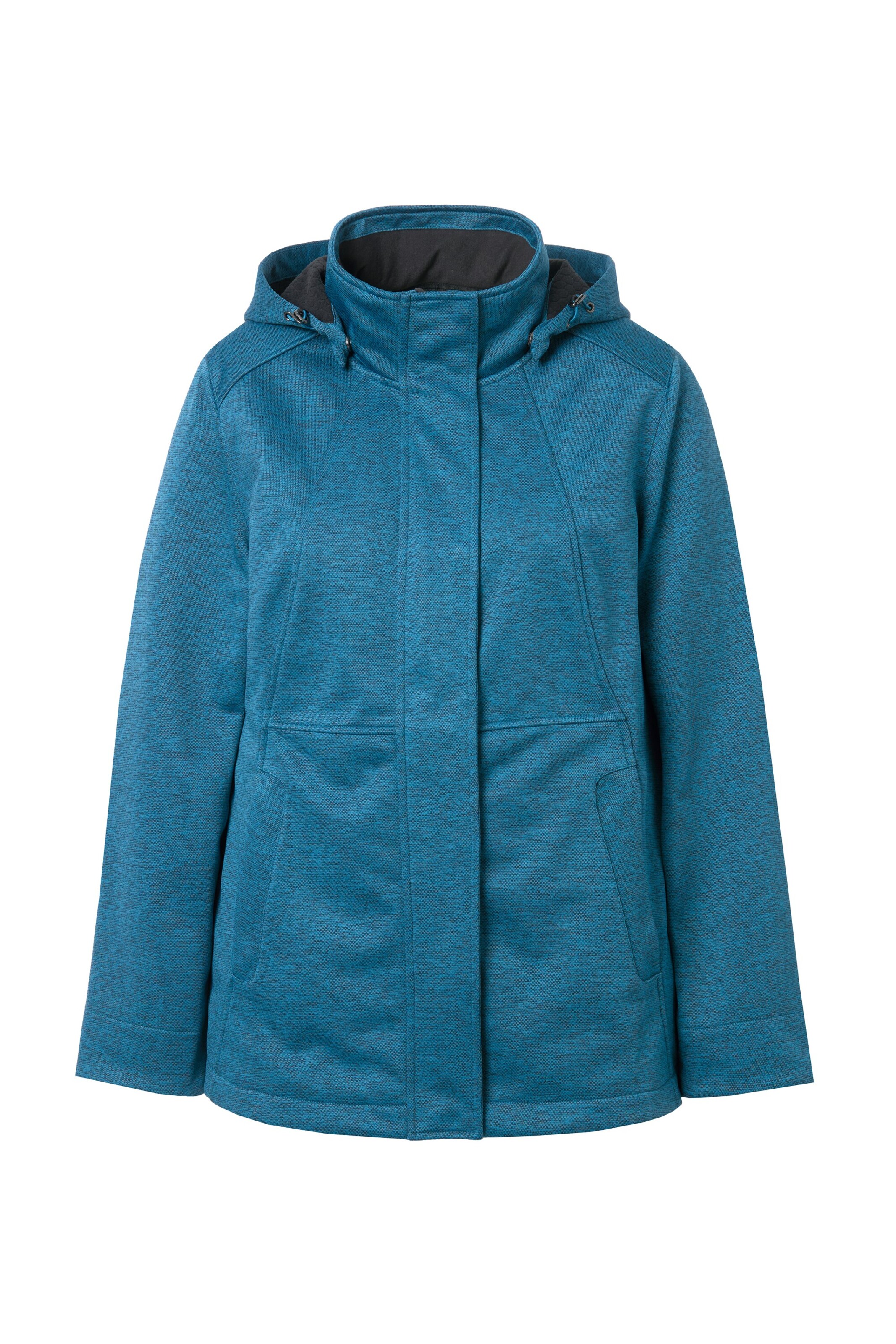 Ulla Popken Functionele jas in Blauw: voorkant