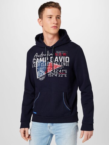 CAMP DAVID Sweatshirt in Blauw: voorkant