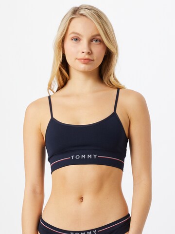 Regular Sutien de la Tommy Hilfiger Underwear pe albastru: față